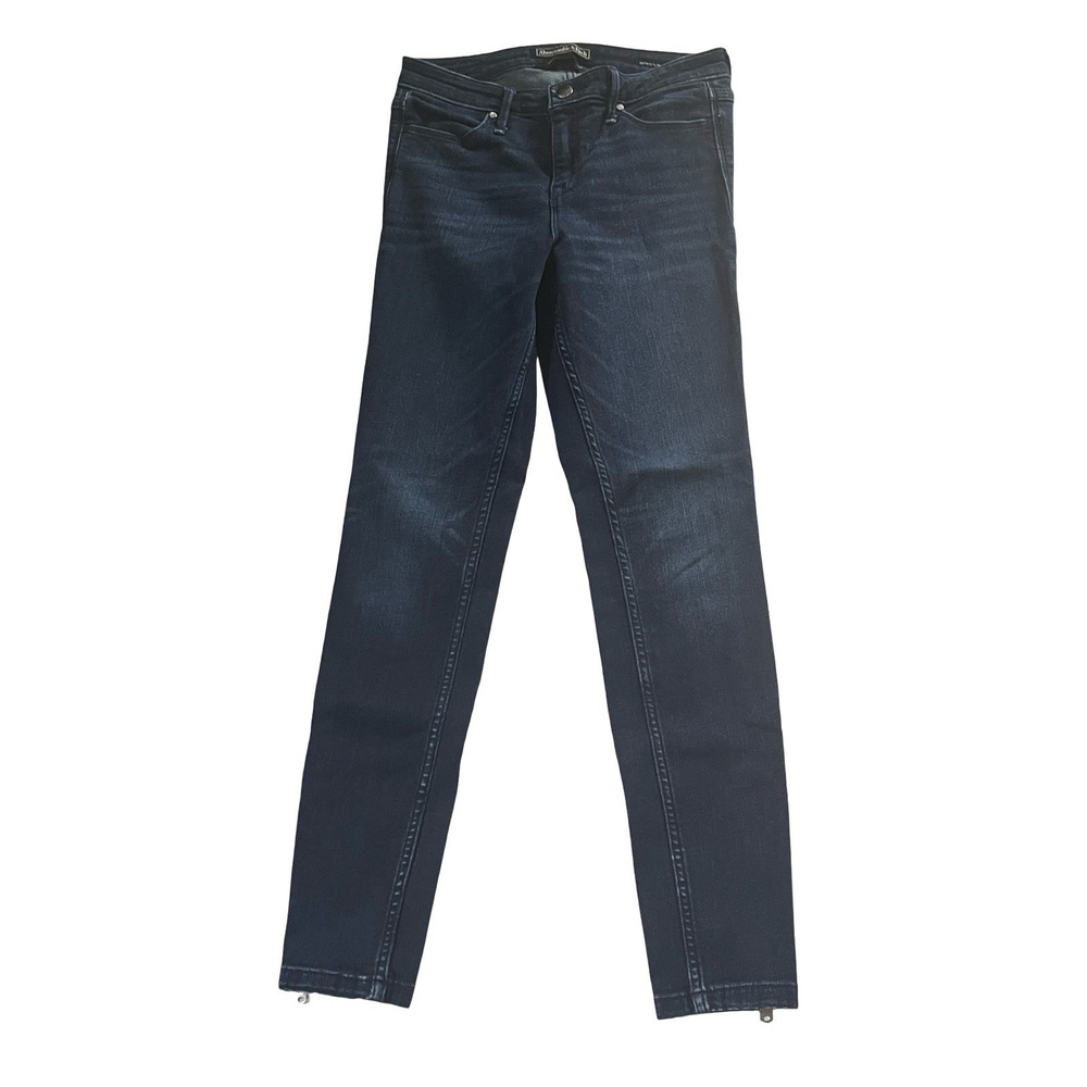Abercrombie & Fitch Size W25 x L26 Mid Rise Supper Skinny Ankle Jean Signature